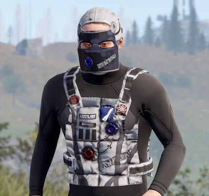 Astronaut mask and chestplate armor set fully modeled and textured by myself.